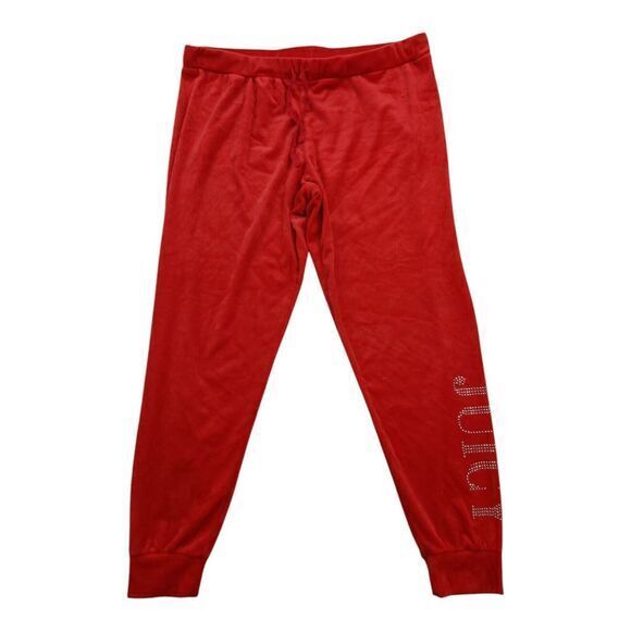 Juicy Couture‎ Sleepwear Velvet Velour Pajama Pants Womens Large Embellished - Picture 1 of 7